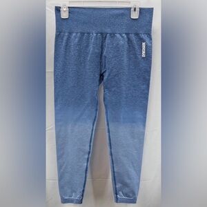 Gymshark Blue Adapt Ombré High Waist Seamless 7/8 Leggings Size XL